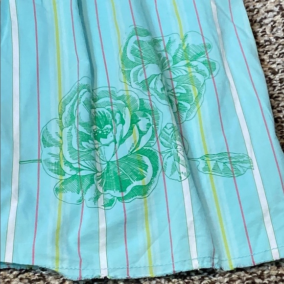 Early 2000’s Old Navy Blue and Green A-Line Skirt - Picture 4 of 9